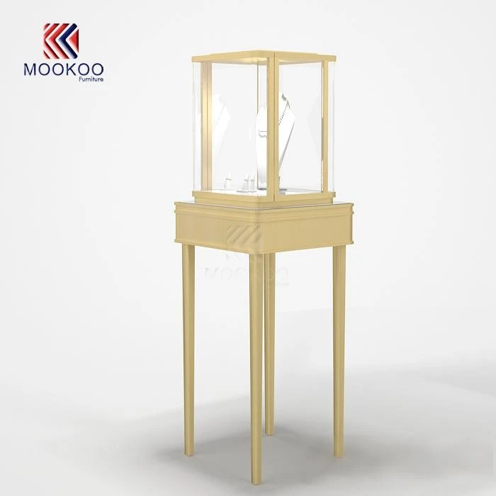 Custom Full Vision Frameless Display Cabinet Luxury Modern Retail Shop Glass Showcase Adjustable Acrylic Pedestal Museum Glass suppliers
