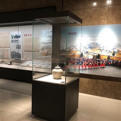 Flaches-Museumsdisplay