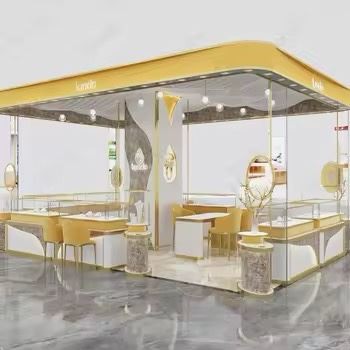 Edelstahl-Schmuckvitrinen-Mall-Kiosk