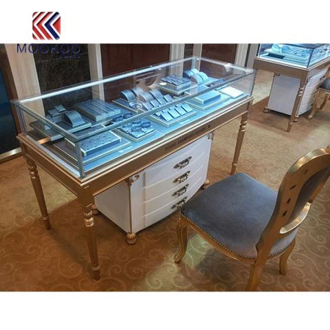 Schmuck Counter Cabinet mit Ablage unten