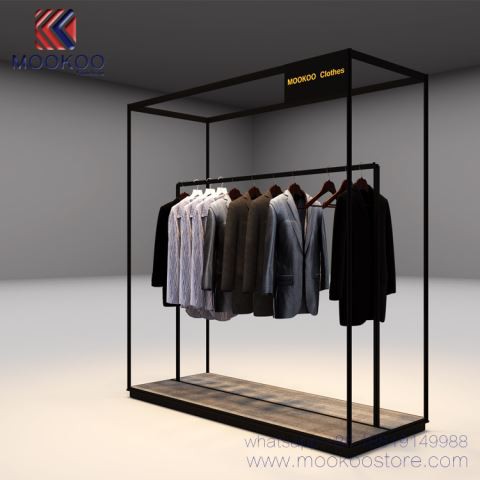 Edelstahl Kleidung Display Rack