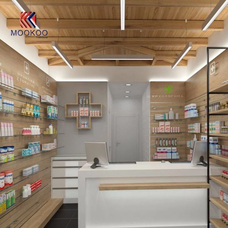 Drug Display Wall Mounted Shelves