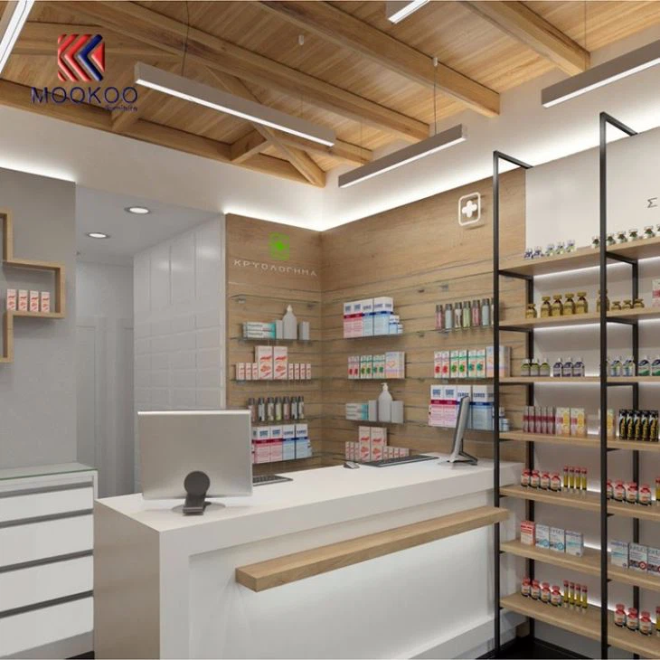 Drug Display Wall Mounted Shelves