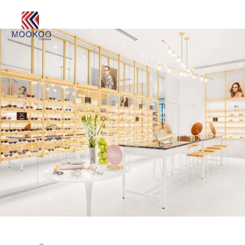 Hölzerner optischer Anzeigen-Wand-Speicher-Innendekoration-Schaukasten