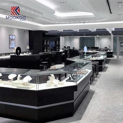 Luxus hochwertige Glastisch Schmuck Showcase Design