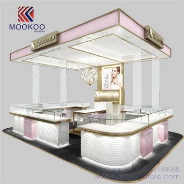 Rosa moderne Kiosk für Mall